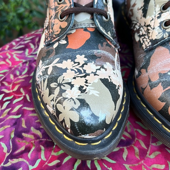 Dr. Martens Cerys Pointed Toe Floral 14 Eye Tall Boots - Picture 13 of 17